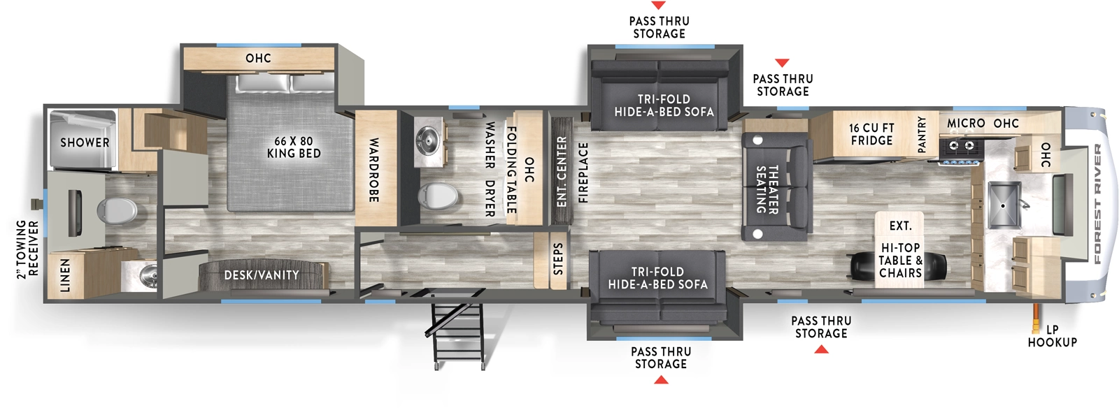 Cardinal 37GALLEY Floorplan